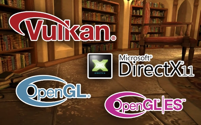Vulkan, Direct3D 11, OpenGL, OpenGL ES
